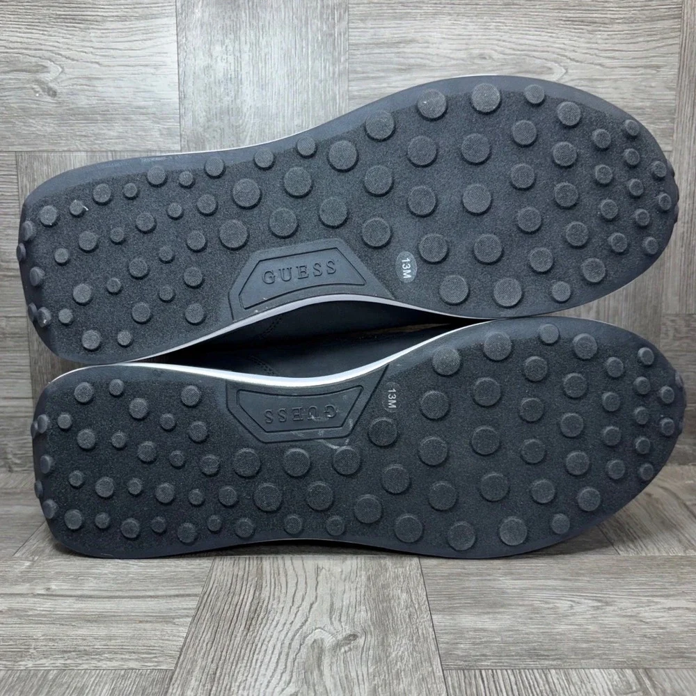 Guess Sneakers Mens 13 Black Casual Monogram Low‎ Top NEW GMOLIVOS